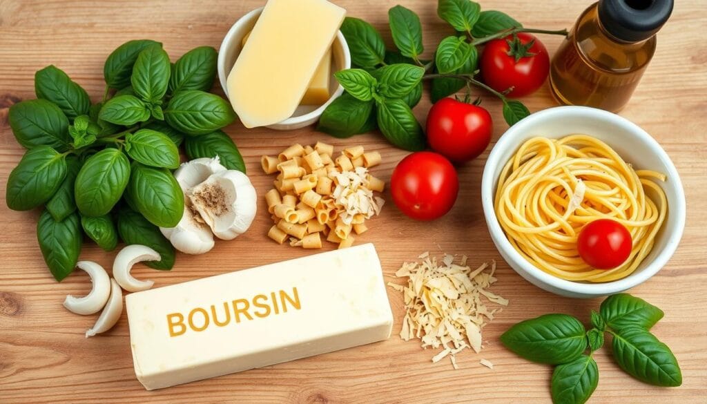 Boursin Cheese Pasta Ingredients