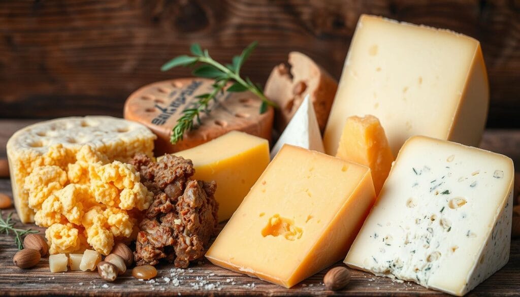 Aged cheese varieties