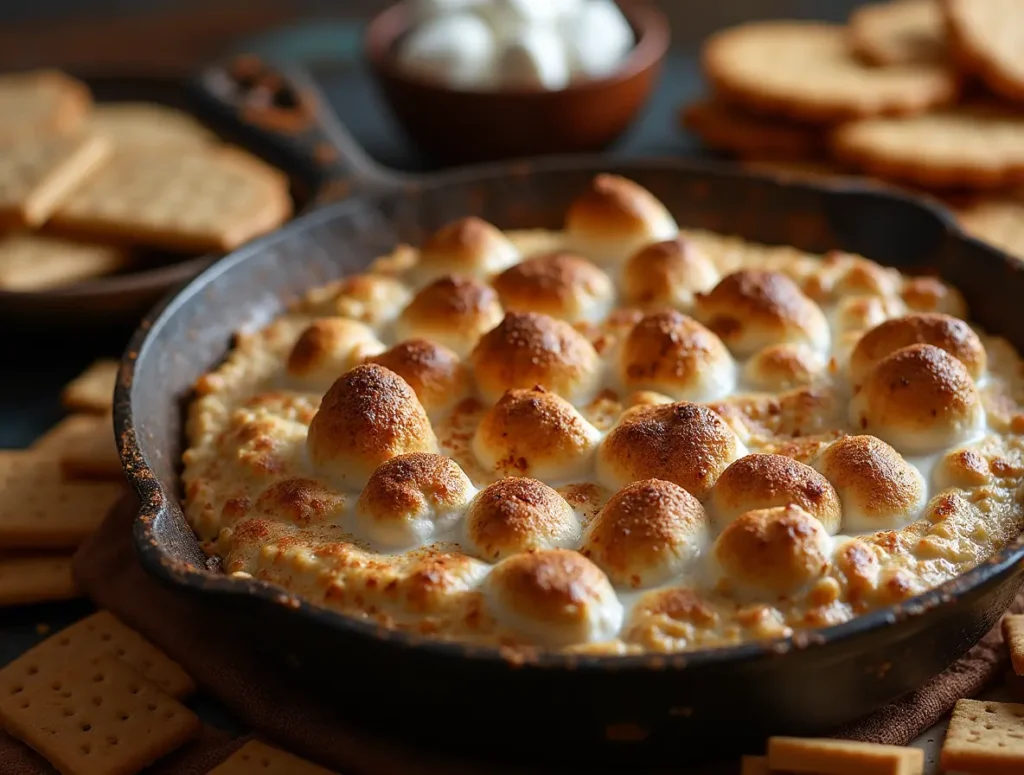 S'mores Dip made of Cream Cheese