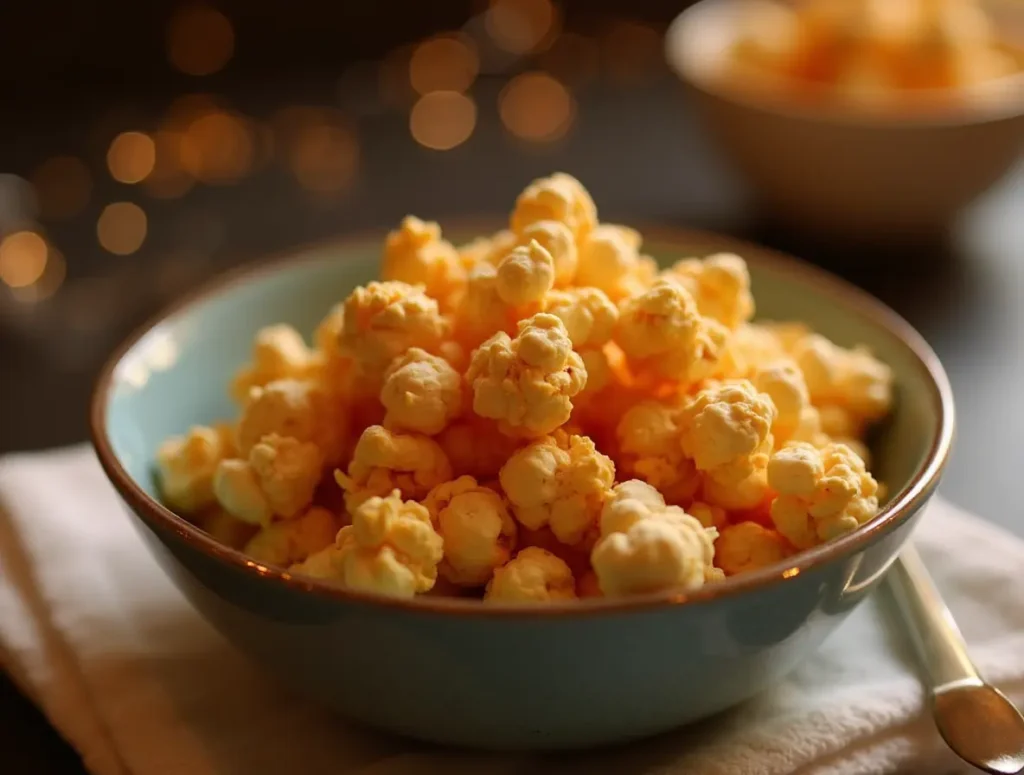 Caramel Cheese Popcorn as a Dessert Topping