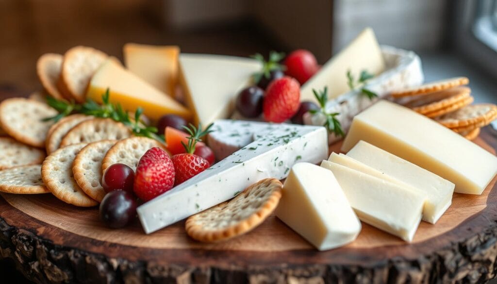 cheese and crackers snack