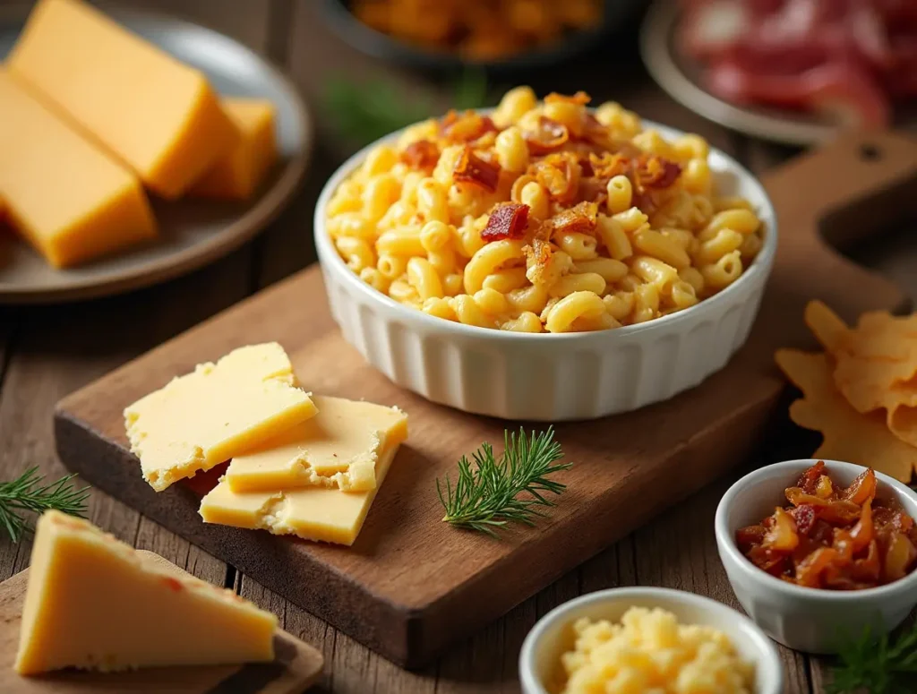 white cheddar mac and cheese