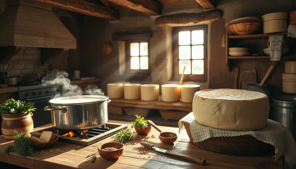 traditional cheese making