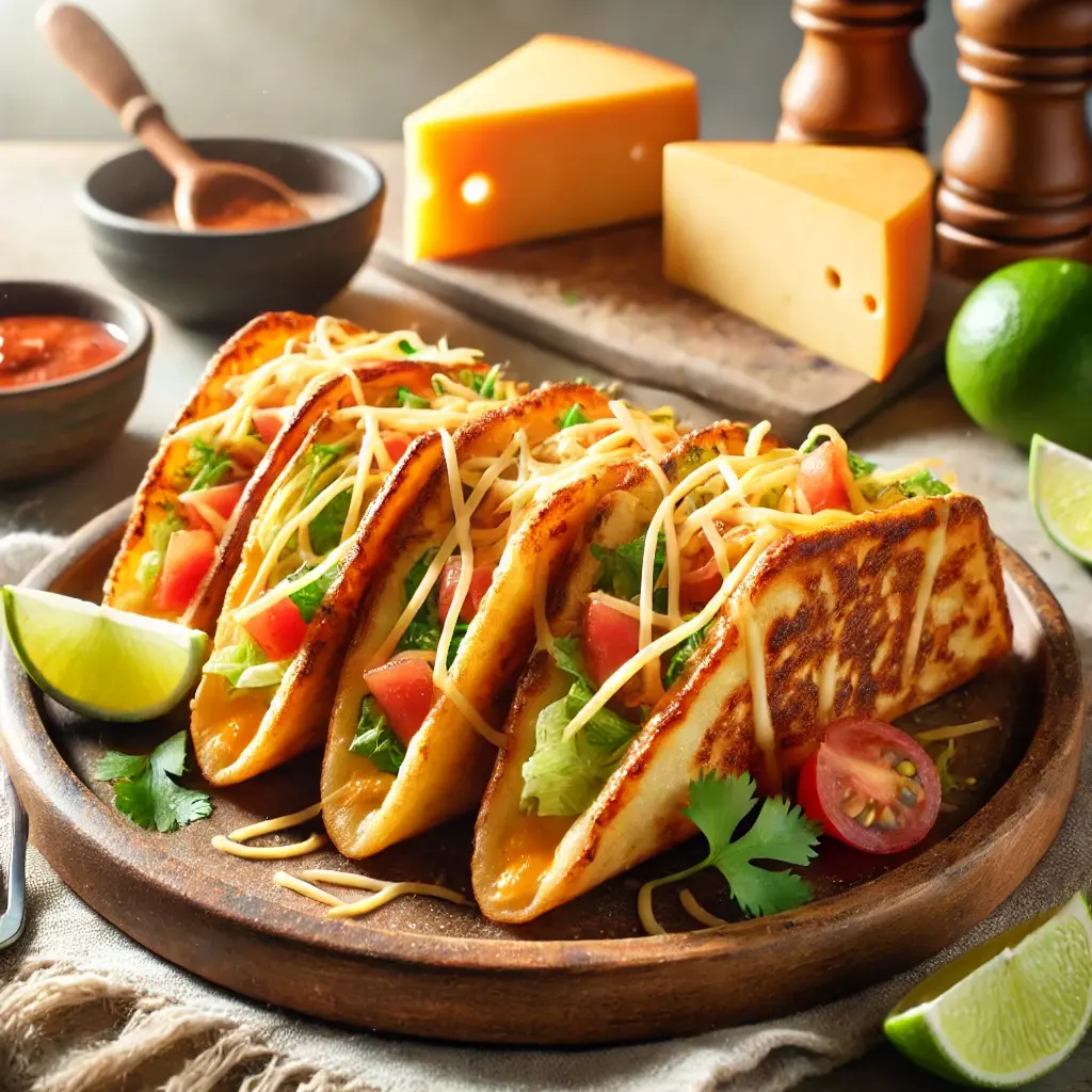 Pan-Fried Bread Cheese Tacos