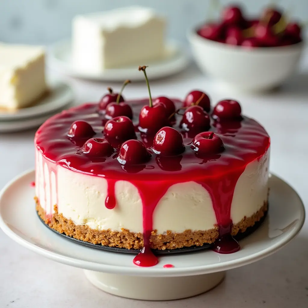 no bake cherry cheesecake