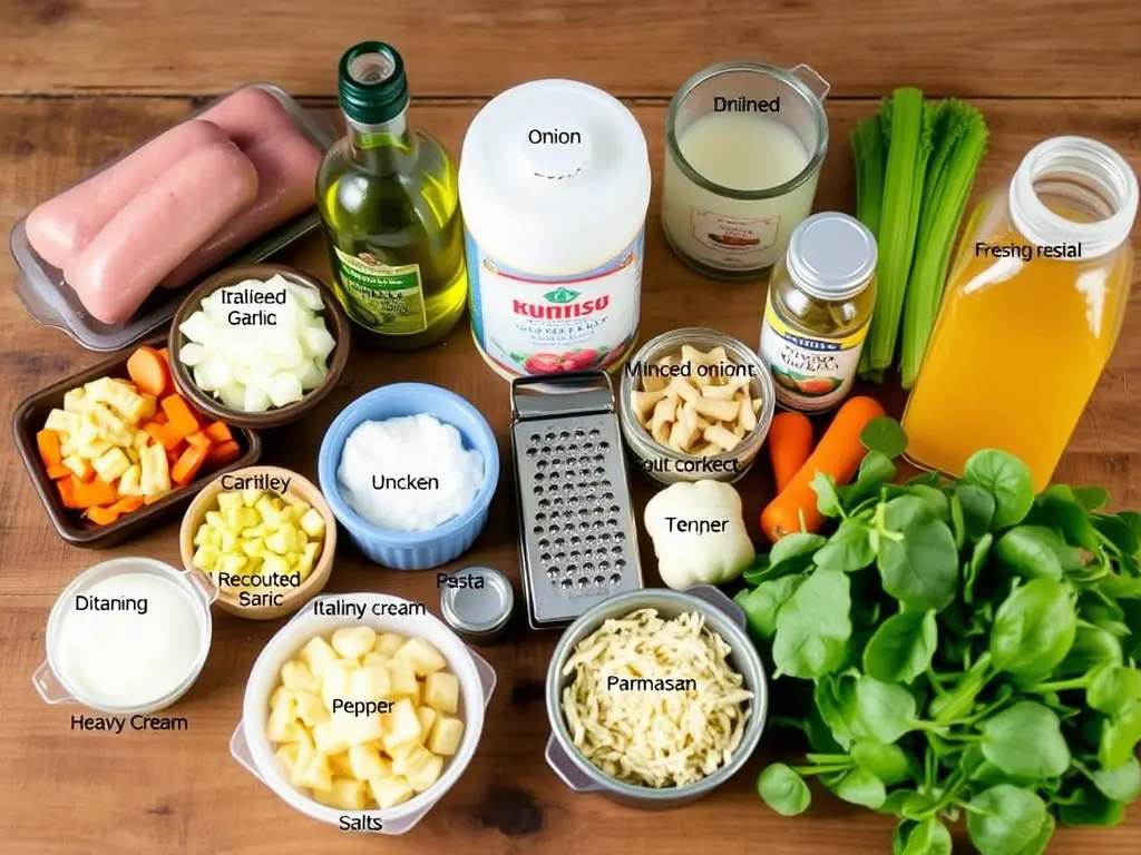Creamy Parmesan Italian Sausage Soup