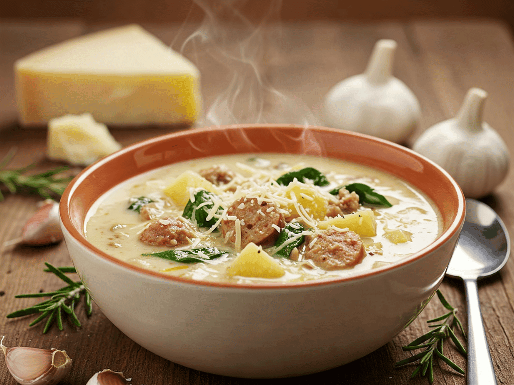 creamy parmesan italian sausage soup